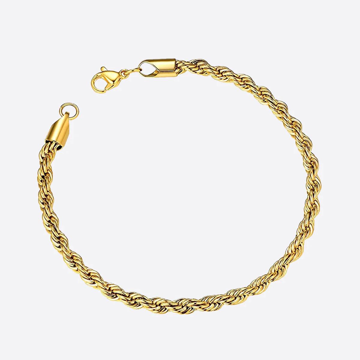 GOBRET. | 3MM Gold Rope Armband 18K
