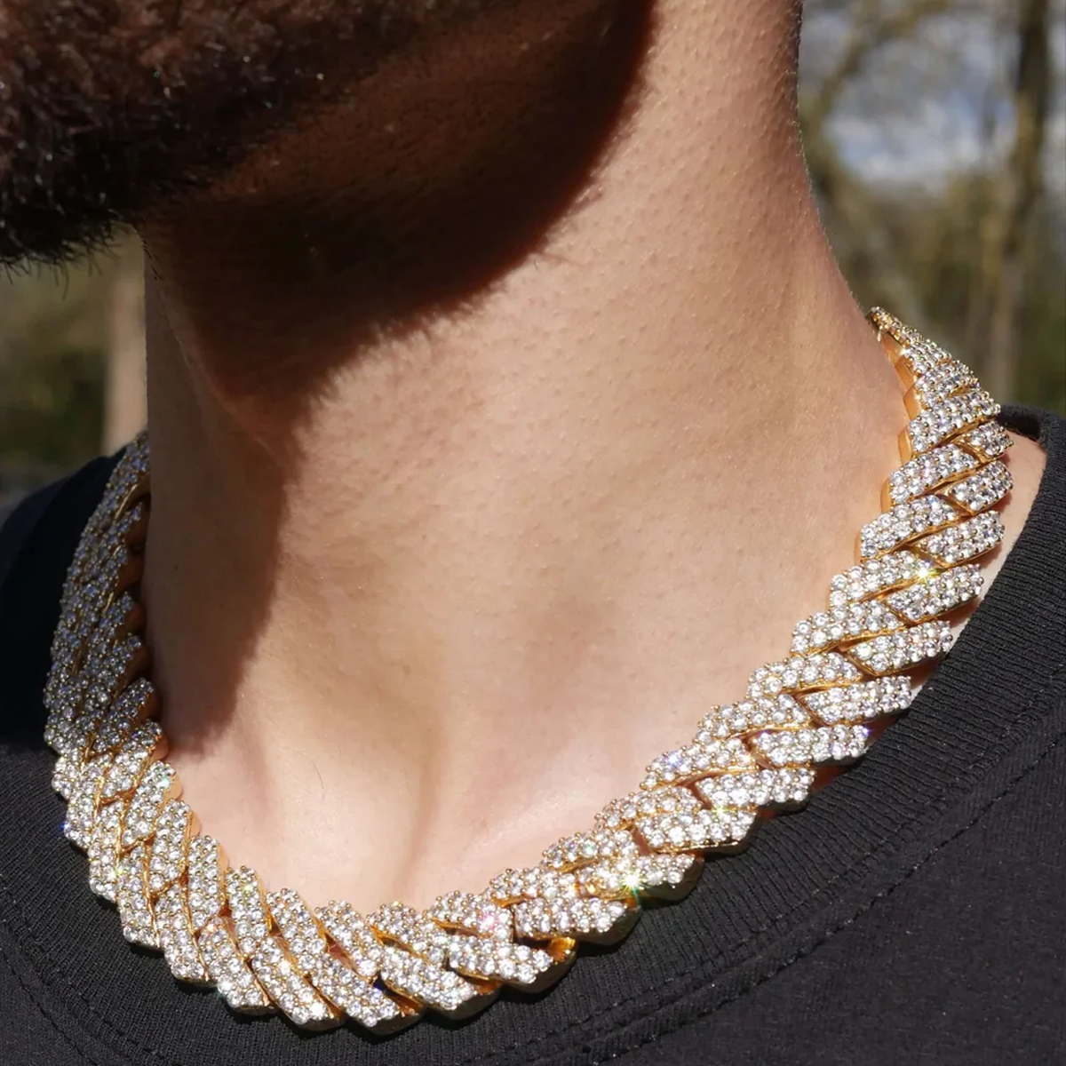 GOLYX. | 19MM Gold Cuban Link Chain 18K