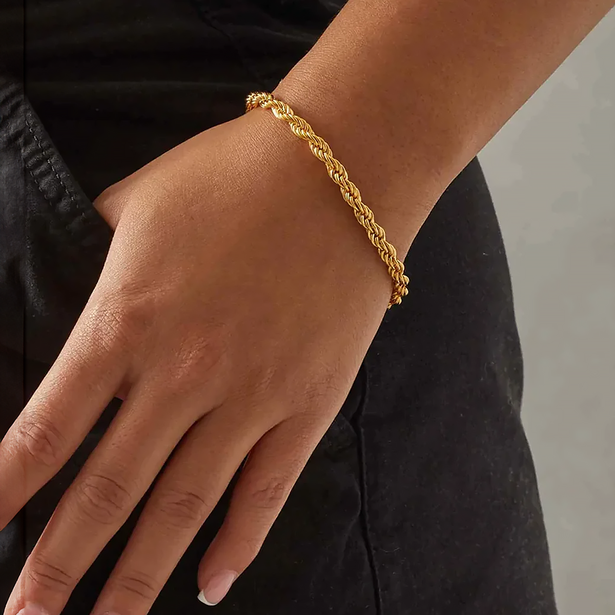 GYBRO. | 5MM Gold Rope Armband 18K