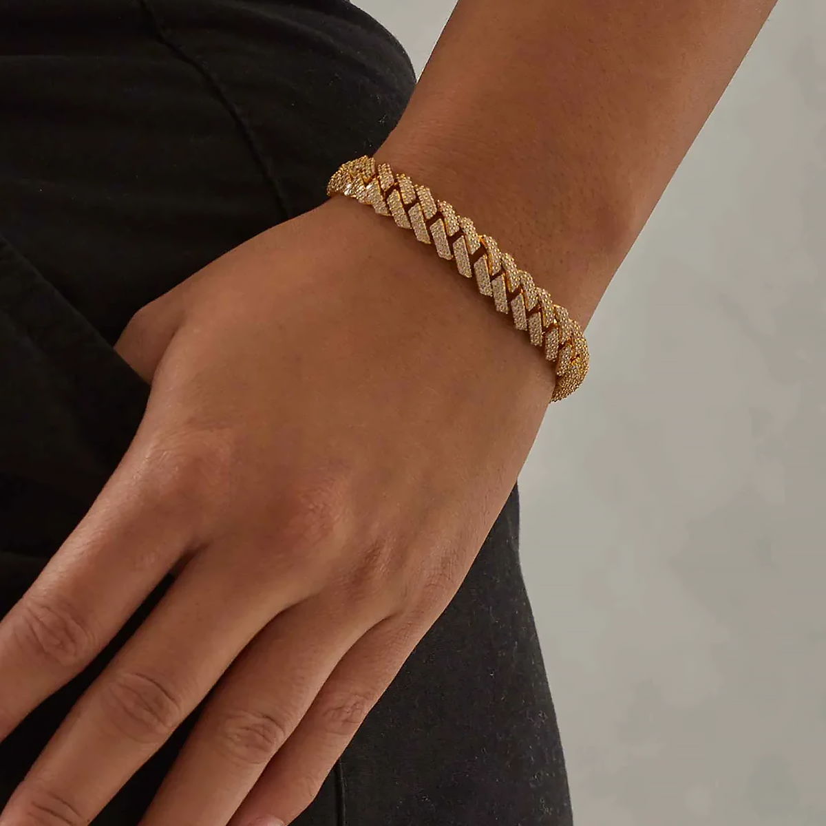 GYLIM. | 12MM Gold Cuban Link Armband 18K
