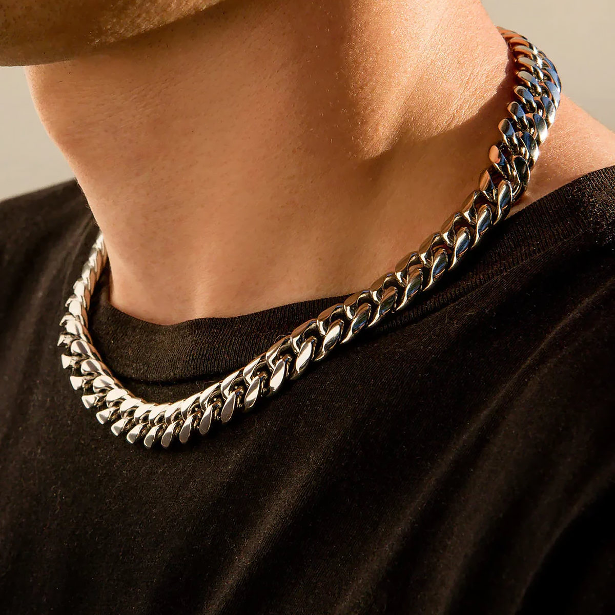 SOLEM. | 12MM Silber Cuban Link Chain