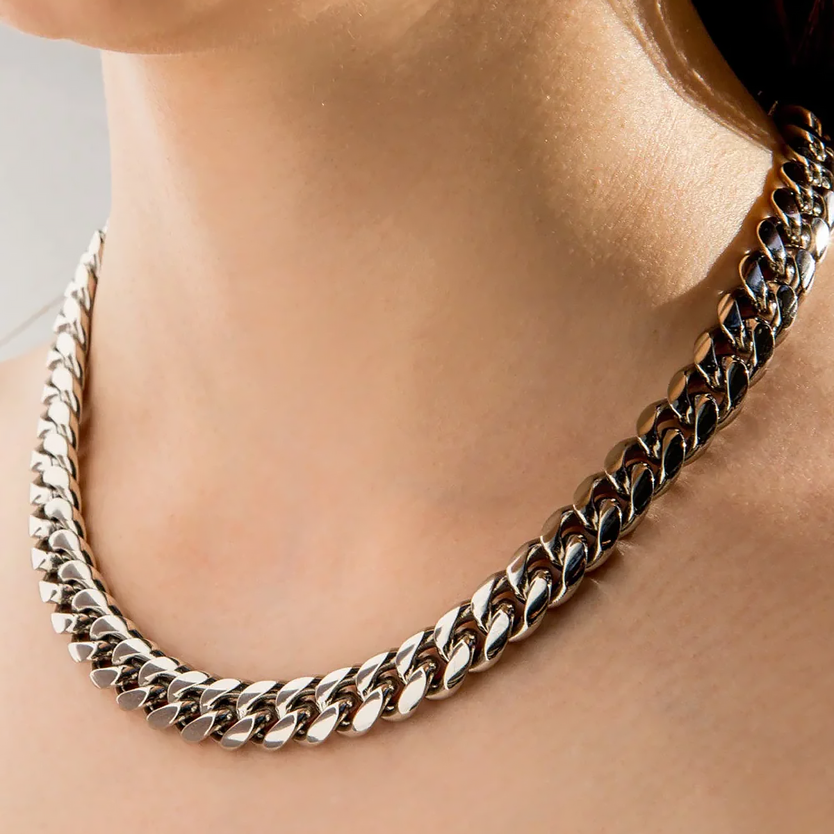 SOLEM. | 12MM Silber Cuban Link Chain