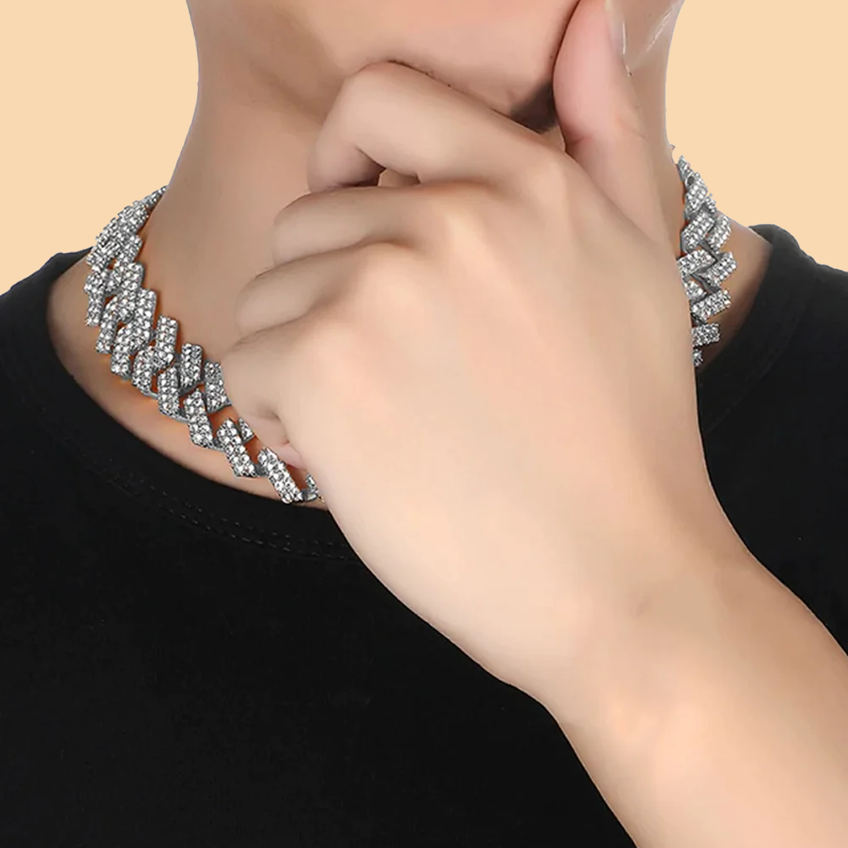 SYLYX. | 19MM Silber Cuban Link Chain
