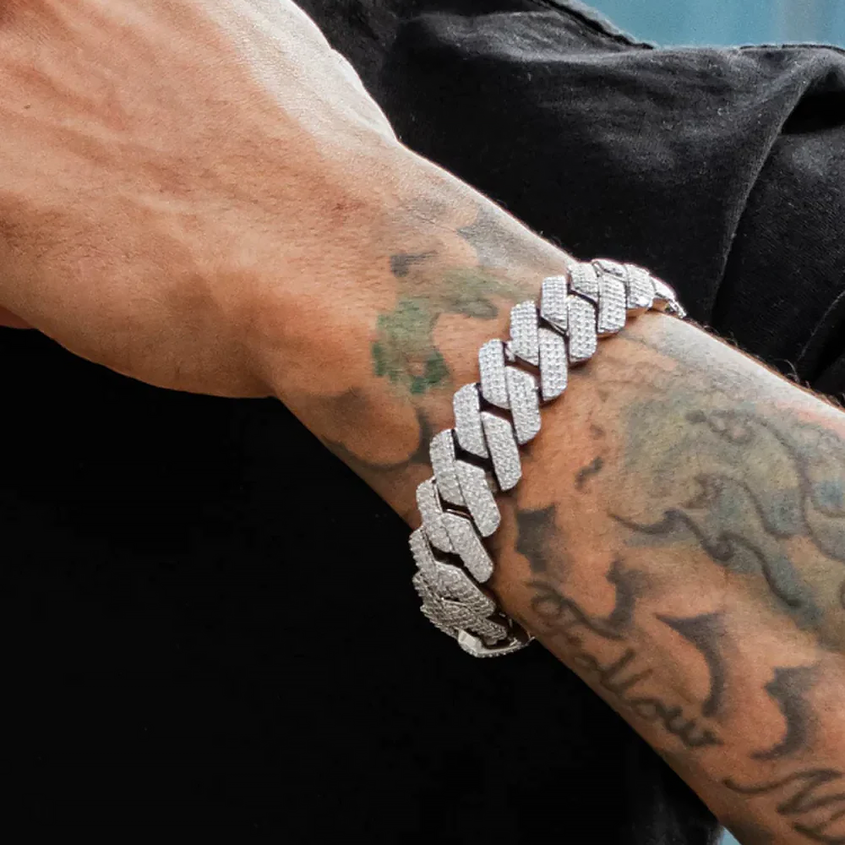 SYMON. | 19MM Silber Cuban Link Bracelet