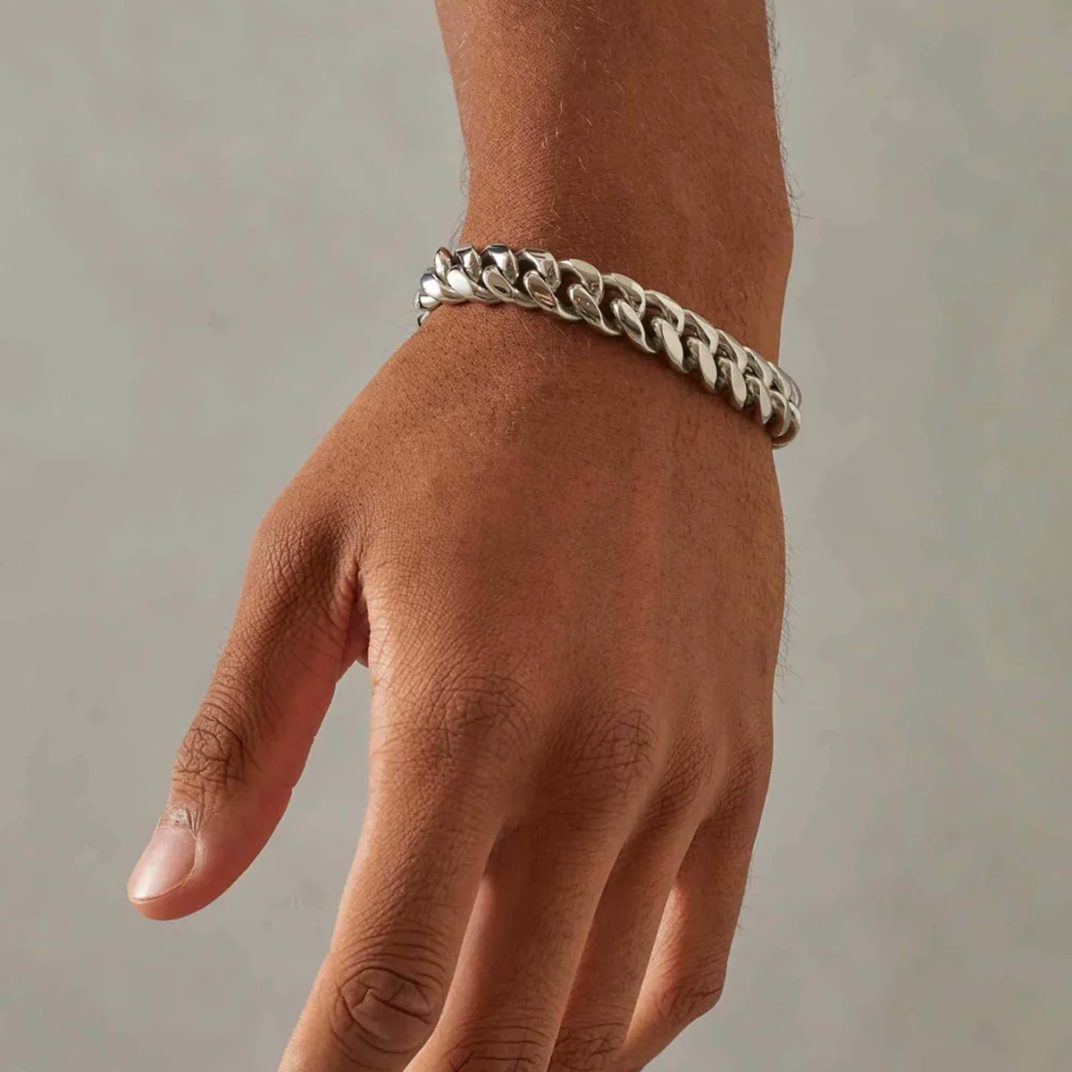 SYTHOS. | 12MM Silber Cuban Link Armband