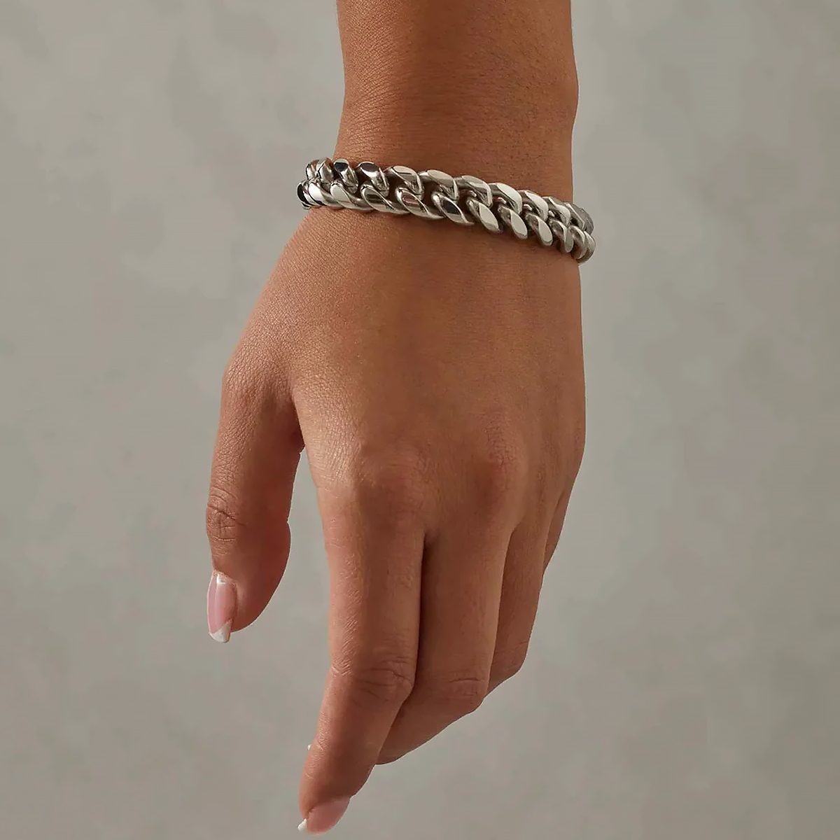 SYTHOS. | 12MM Silber Cuban Link Armband