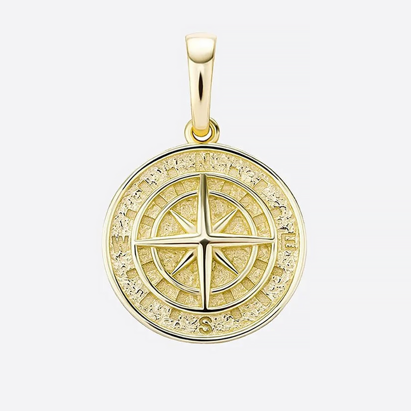COMPASS. | Kompass-Anhänger aus 18 Karat Gold