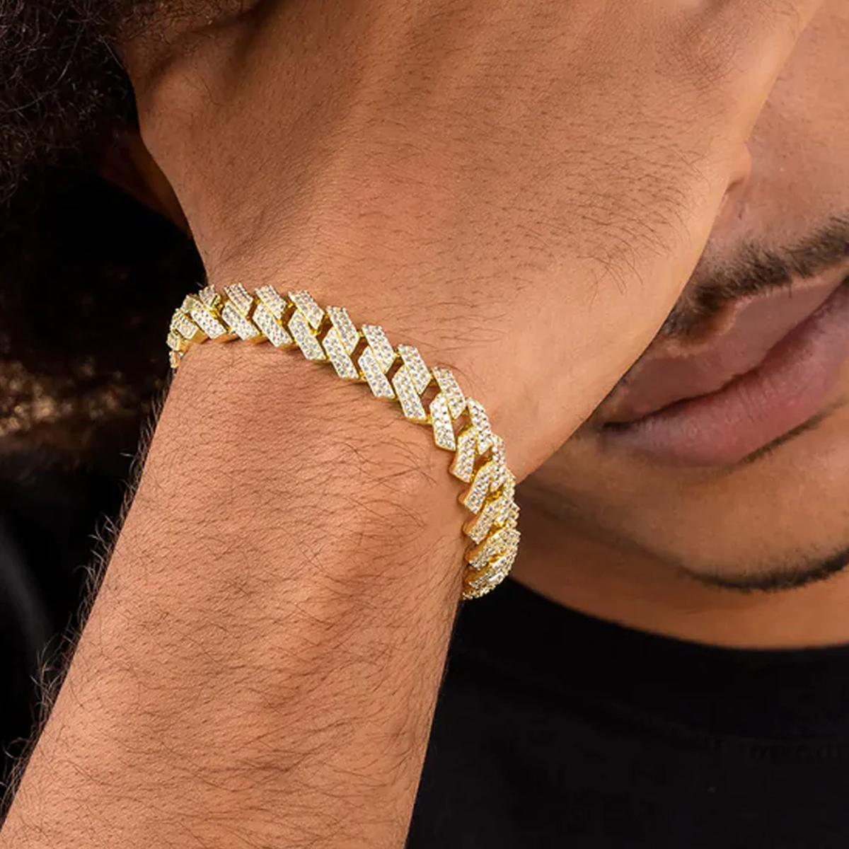 GYLIM. | 12MM Gold Cuban Link Armband 18K
