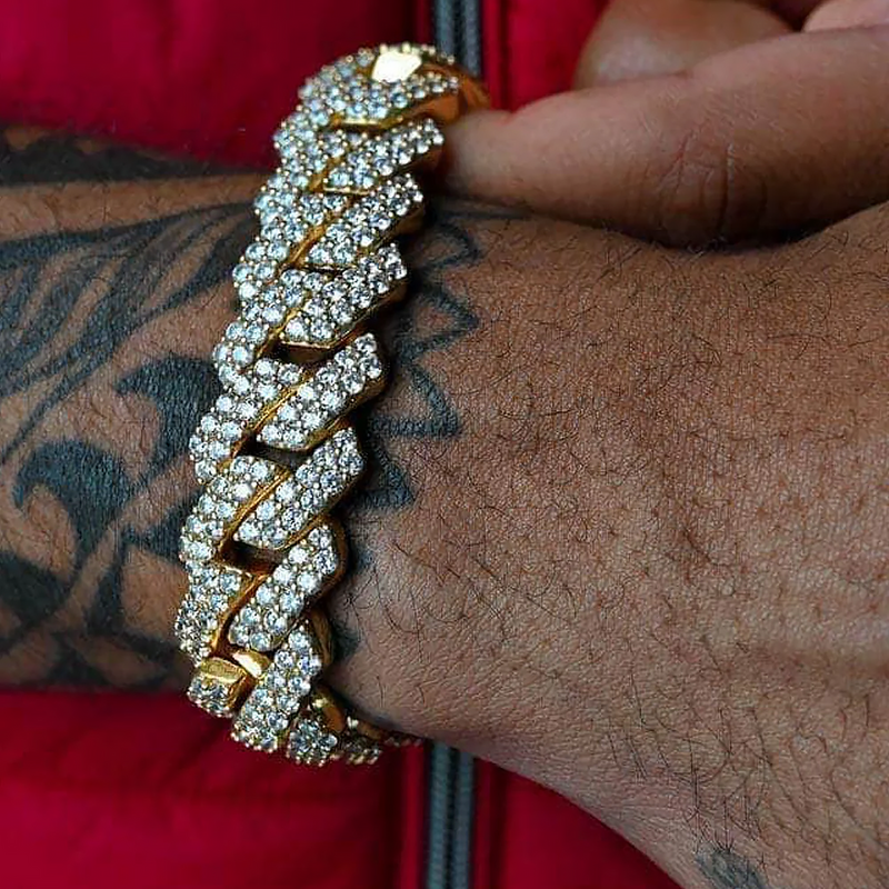 GYMON. | 19MM Gold Cuban Link Bracelet 18K