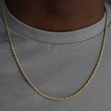 GYOPE. | 3MM Gold Rope Chain 18K