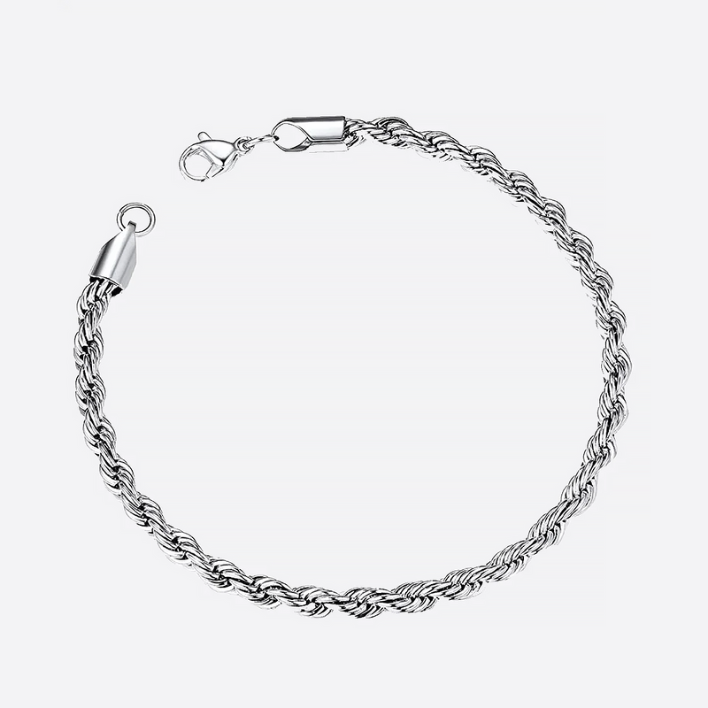 SYBRET. | 3MM Silber Rope Armband