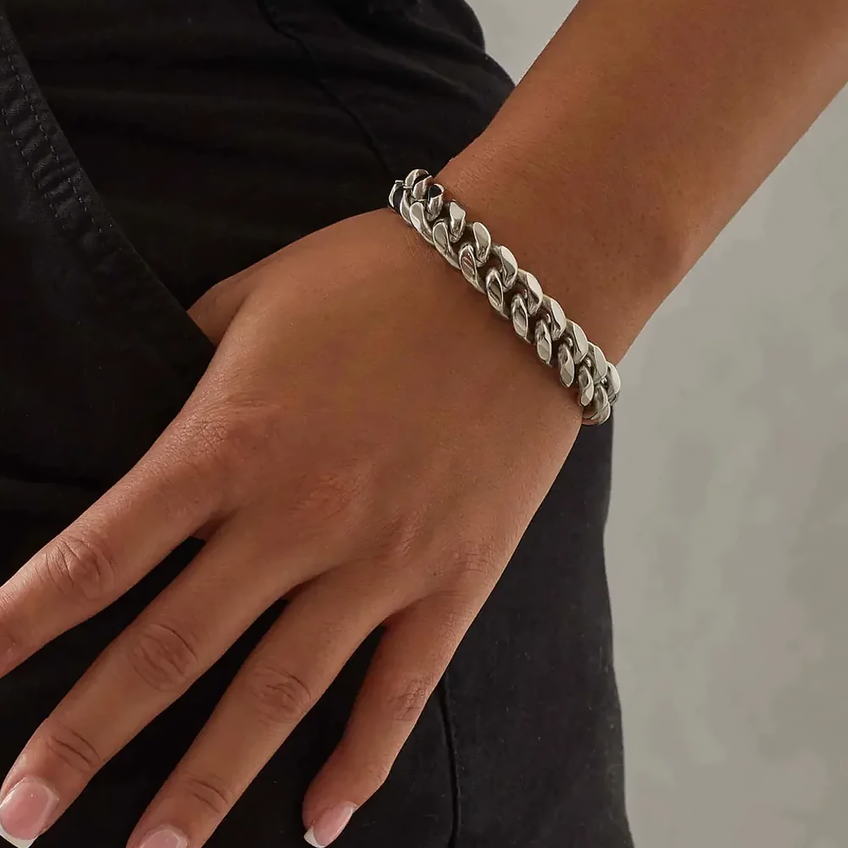 SYTHOS. | 12MM Silber Cuban Link Armband