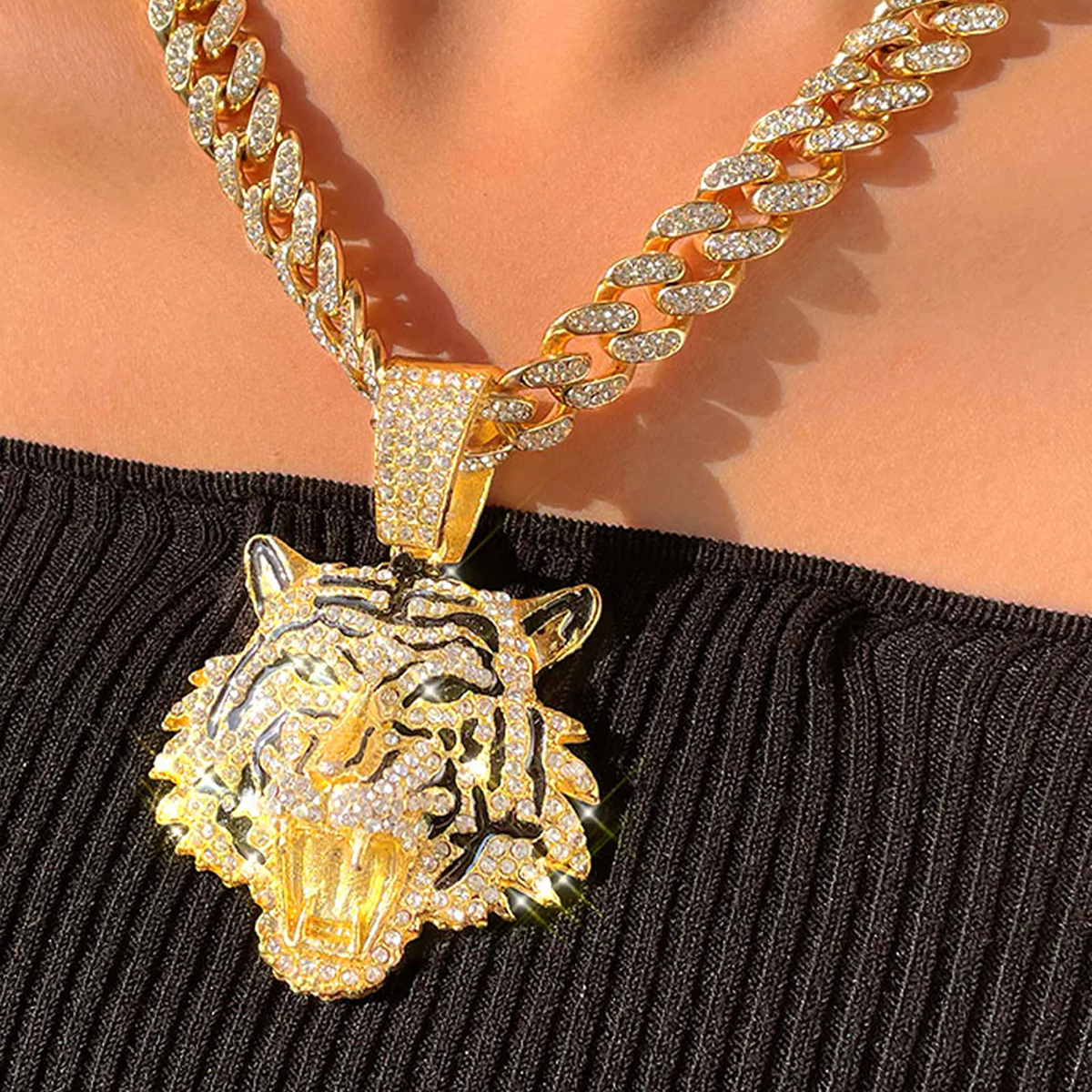 TIGRE. | Gold-Tiger-Anhänger 18K